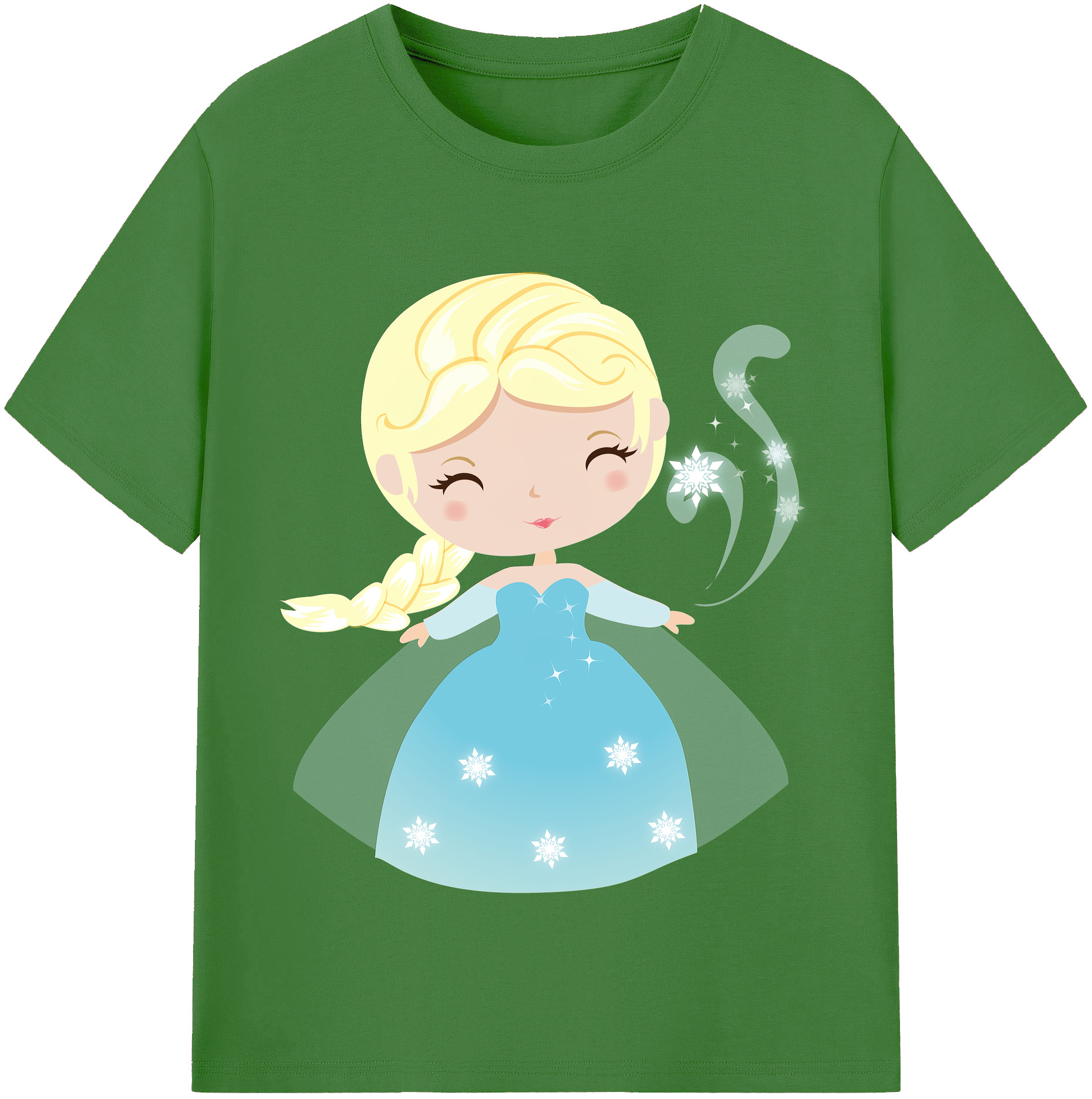 （画像用） アナと雪の女王 アンナ エルサ Frozen Anna Elsa レディースカジュアルプリントTシャツ（綿100％）